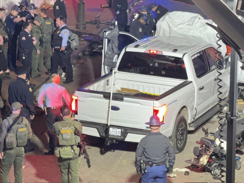 Picape Ford F150 foi utilizada em ataque terrorista de New Orleans - Foto: Reprodução Redes Sociais