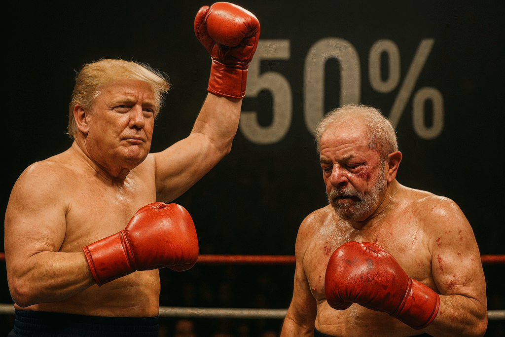Tarifas de 50% impostas ao Brasil por Donald Trump